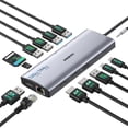 thumbnail image 1 of Estación de acoplamiento IAVKYU Triple 4K USB-C con 14 puertos en 1 100W PD, 1 of 8