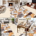 thumbnail image 6 of 5x7 Area Rugs, Cartoon Cat Non-Skid Rubber Backing Large Rectangle Rugs - Living Room Bedroom Home Office, Modern Simple Funny Cute Animals Art Indoor Floor Mat Carpets Washable Rug, 6 of 9