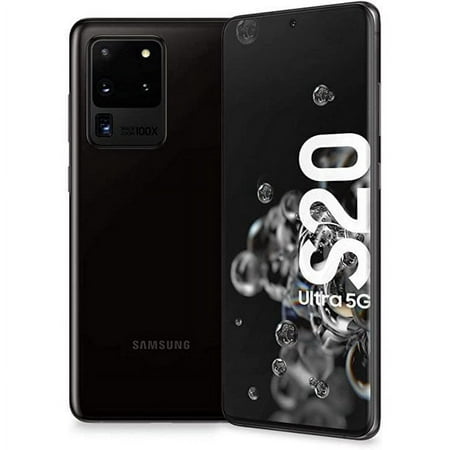 Pre-Owned SAMSUNG Galaxy S20 Ultra 5G G988U 128GB, Black Unlocked Smartphone (Refurbished: Fair)