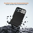thumbnail image 3 of ELEHOLD for iPhone 16 Pro Max Case,Built-in Card Holder Slide Len Cover Military Grade Drop Rugged Shockproof Protective Phone Case for iPhone 16 Pro Max,Black, 3 of 6