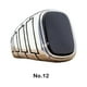 thumbnail image 2 of Guardurnaity Anillo Retro De Aleación Para Hombre Textura De Gama Alta Acabado Galvanizado Anillos De Hombre De Amplia Aplicación Vintage Ropa, zapatos y accesorios Miscelánea C Talla 12, 2 of 6