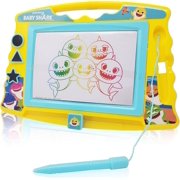 Lollipop Baby Shark Magnetic Drawing Board with Stylus and 3 Stamps, for Boys or Girls (Blue)…