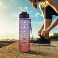 thumbnail image 6 of RKSTN Water Bottle Motivational Water Bottle with Time Marker 32oz Squeezing Ejection Opening BPA Free with Leakproof Wide Mouth and Fast Water Flowing for Outdoor Sport on Clearance, 6 of 8