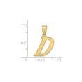 thumbnail image 3 of 14k Yellow Gold Script Letter D Pendant for Women or Unisex Wear, Polished Initial Charm for Necklace, Personalized Alphabet Jewelry Accent, Minimalist Monogram Style, 3 of 5