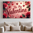 thumbnail image 5 of LUUFILx Valentine's Day Backdrop Romantic Be My Valentine Banner with Heart Balloons and Flowers for Party Photography Props Wedding Decors, 5 of 8