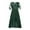 Green, variant on Elegant Wedding Guest Dresses for Women Embroidery Lace Chiffon Half Sleeve Crewneck Long Evening Party Dress Plus Size Prom Dresses XL