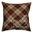 thumbnail image 2 of Creative Products Grateful Plaid Script 18x18 Spun Poly Pillow, 2 of 3