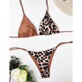 thumbnail image 2 of Womens Bathing Suits 2 Piece Bathing Suits Womens Sexy Thong Bikini Swimsuits String Push Up Padded Bathing Suit 2 Piece Cheeky Swimwear With Metal Ring, 2 of 6
