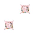 thumbnail image 3 of maskred Pillowcase Comfortable Pillow Cover Alphabet Design Floral Printed Pattern Pillow Cover Home Office Sofa Cushion Case 2 2Set, 3 of 6