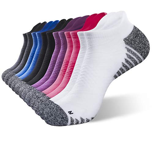 Blister Resistant Athletic Low Cut Socks with Toes and Heel Protection Gear for Women and Men No Show Running Socks 