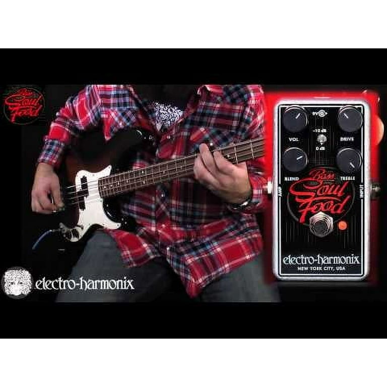 ギター electro-harmonix Bass Soul Food Electro-Harmonix Bass Soul Food Transparent Bass Overdrive