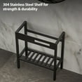 thumbnail image 6 of Modern Bathroom Vanity 28" x 12" Vintage-Inspired Ceramic Console Sink with Built-in Washboard, Overflow & Sleek Black Legs,Wooden Bathroom Vanity, 6 of 10