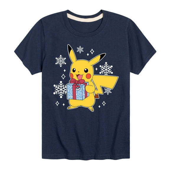 Pokémon - Pika Presents - Youth Short Sleeve Graphic T-Shirt