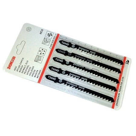 

jisheng 5 Pcs Alloy Steel Hacksaw Jig Saw Blade Set Cutting Tool for Wood Sheet Panels