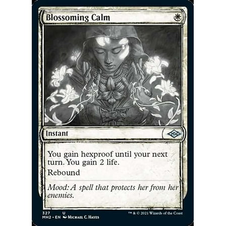 MtG Modern Horizons 2 Uncommon Blossoming Calm (Showcase) #327