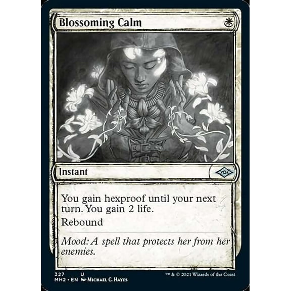 MtG Modern Horizons 2 Uncommon Blossoming Calm (Showcase) #327