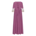 thumbnail image 4 of Huanglei Robe Manche Femmes Robe Gothique Rétro Vintage Demi-Cour Robe pour Femmes, 4 of 4