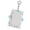 Blue, variant on Card Holder With Keychain, Dienrx Clear Acrylic Id Sleeve With Keyring, Plastic Heavy Duty Top‑Load Card Holder For Student Id, Work Pass, Membership Card & Small Photo Display