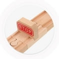 thumbnail image 3 of 3 piezas de vías de tren cóncavas de madera de repuesto para expansión de vías de tren, vías de ferrocarril atascadas, 3 of 8