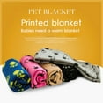 thumbnail image 3 of Soft Warm Pet Velvet Blanket for Dogs Cats Puppies, Lovely Pet Dogs Cats Bed Mat Blanket Soft Winter Warm Fleece Design Pet Puppy Bed Sofa Pet Product Cushion Cover Towel,Yellow S, 3 of 11