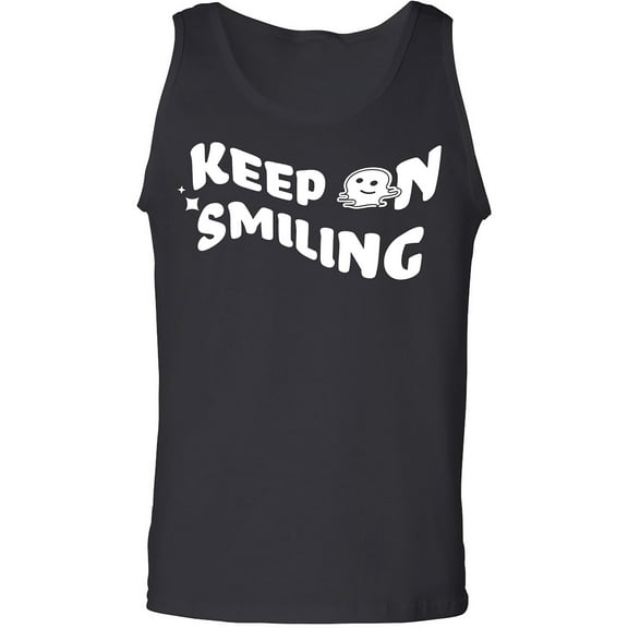 Keep On Smiling Adult Tank Top