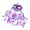 Purple, variant on STARTIST Women's Belly Dance Face Mardi Gras for Club Fancy Dress Christmas rose red