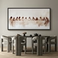 thumbnail image 6 of Large Framed Canvas Print The Last Supper Wall Art Decorative Ready to Hang Painting for Living room Bedroom - 60"x30" Black Frame, 6 of 9