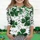 thumbnail image 1 of Blusas y camisas de manga larga y cuello redondo para niños y niñas, estilo casual, original, con estampado de manga 3/4 y cuello redondo, ideal para niñas de 3 a 14 años., 1 of 6