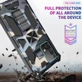thumbnail image 3 of case for Samsung Galaxy A72 Man Case,Camouflage Sturdy Phone Case with Heavy Duty Shockpro of Military Grade Anti-Fall Protection and Built-in Magnetic Cover for Samsung Galaxy A72 MC Light Blue, 3 of 14
