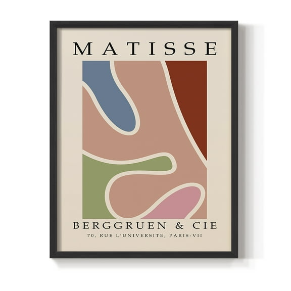 Matisse CCCXXXI in Black Solid Wood 8 x 10 Framed Print