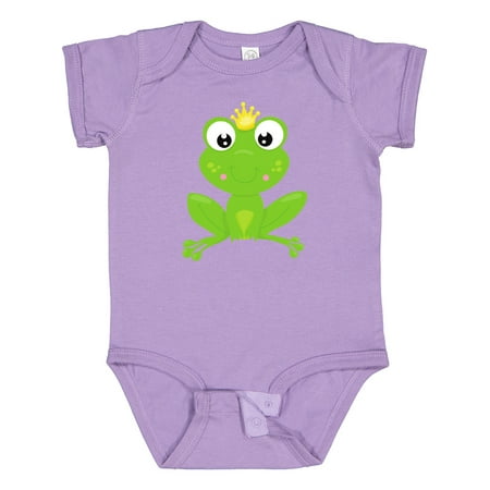 

Inktastic Cute Frog Green Frog Crown Frog Prince Gift Baby Boy or Baby Girl Bodysuit