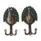 thumbnail image 5 of Gancho de cabeza doble del pavo real 1 Par Gancho de Ropa de Toalla de Pared de Doble Pavo de Metal Aleación de Zinc Color de Bronce/Cobre/Plata/Oro Magideal Gancho de cabeza doble del pavo real, 5 of 6