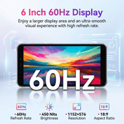 Unlocked Rugged Phone 16GB(4+12expansion)+256GB OUKITEL G5 6300mAh Battery 10W Fast Charging IP68 Waterproof Shockproof Cell Phone For Delivery Personnel Industrial Practitioners Outdoor Users