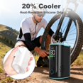 thumbnail image 4 of Bomba de bicicleta WEOLULI mini eléctrica con manómetro digital de 130 PSI, 4 of 7