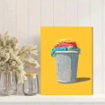 thumbnail image 2 of Qisvanset Laundry Basket Colorful Clothes Canvas Print 15.75x11.81 Inches, 2 of 8