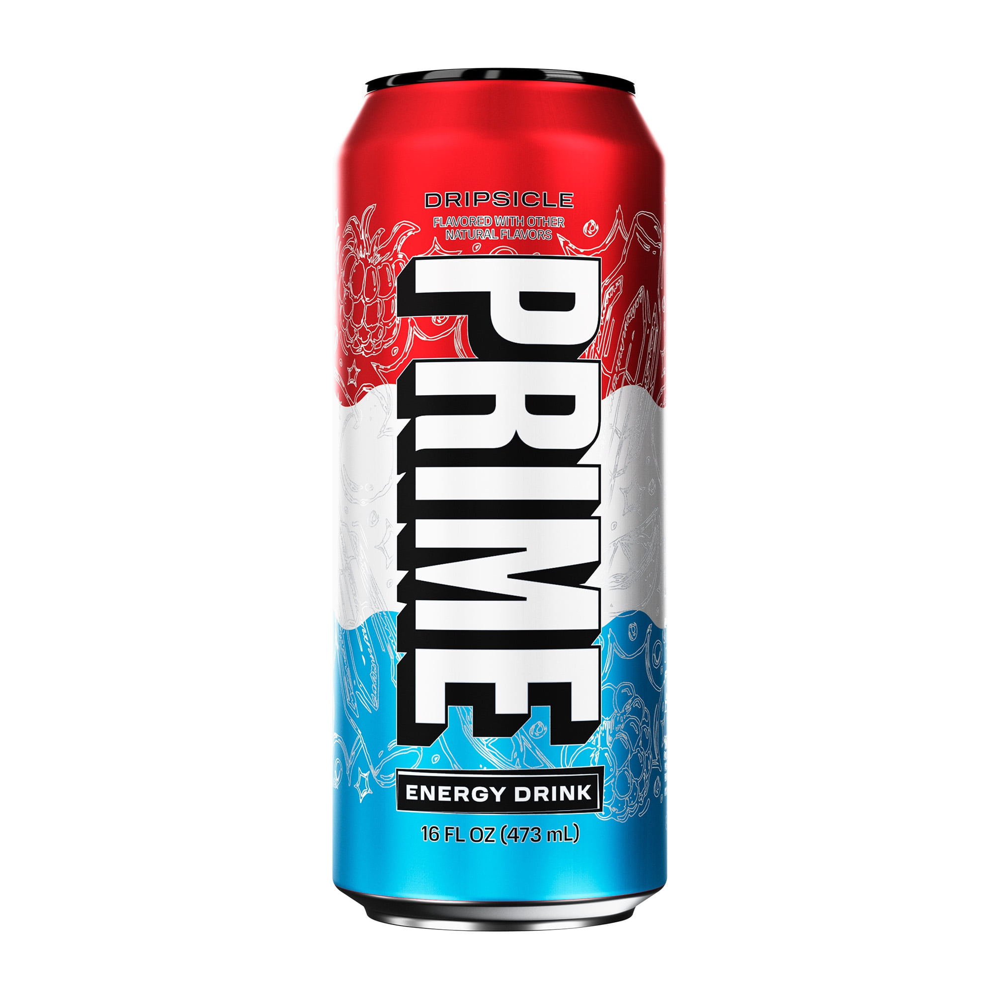 (5 pack) Prime Energy Sugar Free Energy Drink, Dripsicle 16oz Can