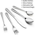 thumbnail image 7 of VeSteel Hammered Silverware Set, 20-Piece Stainless Steel Flatware Cutlery Set (Service for 4), 7 of 7
