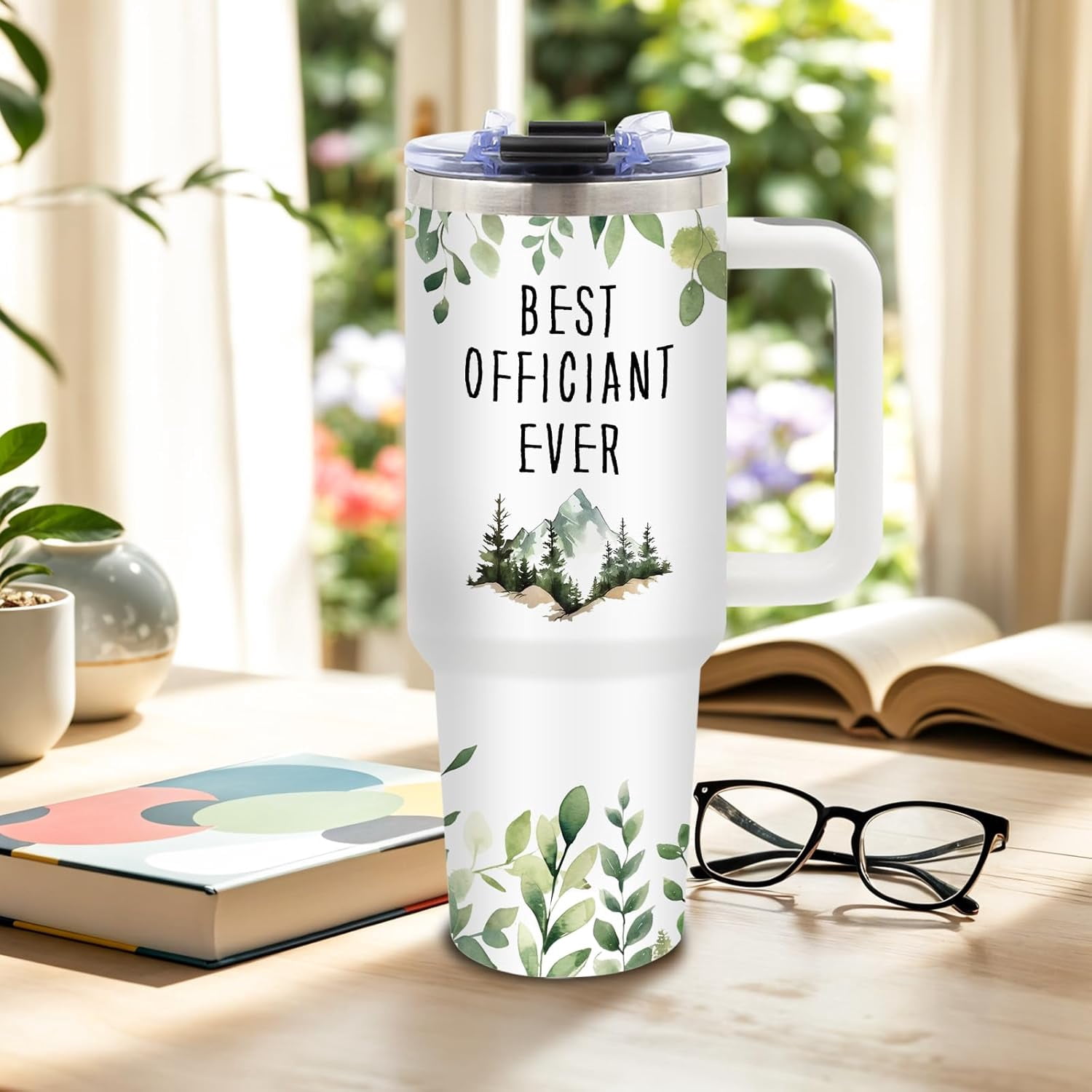 Work Forecast Gifts for Women, Birthday Tumbler for Coworker, Boss, Christmas Funny Gift Ideas, Scattered Sarcasm Sarcastic, 40 Oz Tumbler with Handle Lid and Straw Christmas Gifts, 1PCS