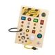 thumbnail image 5 of Tablero de actividades de madera con lámpara LED, tablero sensorial, juguetes educativos de aprendizaje temprano, regalos con interruptor, juguete Estilo B, 5 of 9