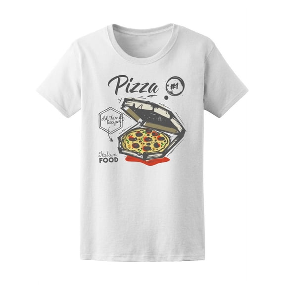 Delicious Italian Pizza Box T-Shirt Women -Image by Shutterstock, Female Small