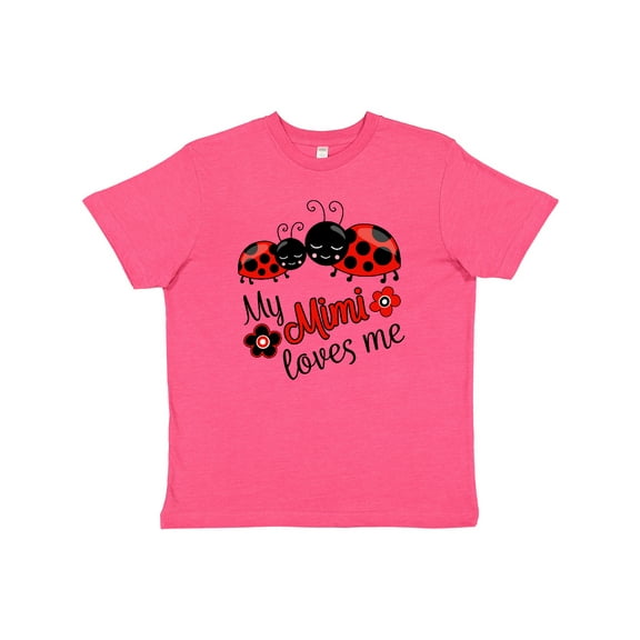 Inktastic My Mimi Loves Me with Cute Ladybugs Youth T-Shirt
