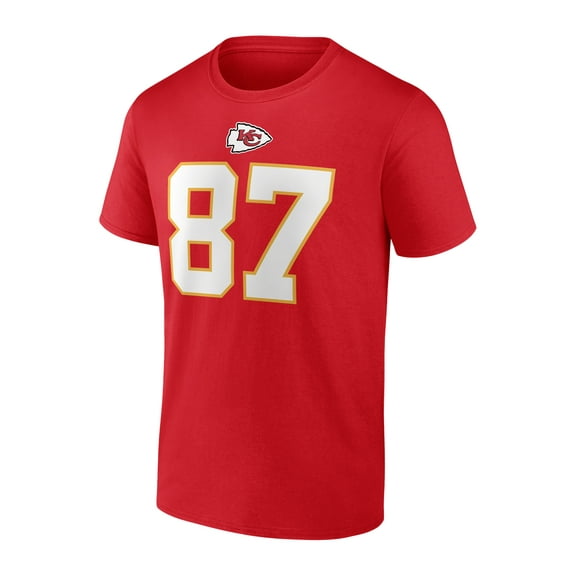 NFL Travis Kelce Kansas City Chiefs Mens Name & Number Short Sleeve Tee