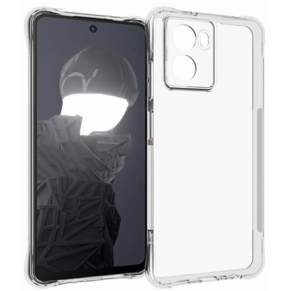 Clear Case for HMD Fusion 5G Phone, Nakedcellphone Transparent TPU Cover [Anti-Shock Corners, Flexible, Grip] for Nokia TA-1658