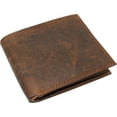 thumbnail image 5 of CAZORO Premiun Vintage Leather Men's RFID Classic Bifold Wallet for Men Brown, 5 of 9
