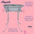 thumbnail image 2 of Bañera Tina Plegable Para Bebé Con Base Ibaby Santorini Rosa gris, 2 of 8