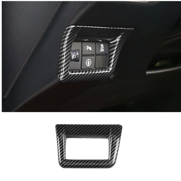 for Honda for Civic 2022 2023 Carbon Fiber Headlight Switch F for Ram e Cover Trim