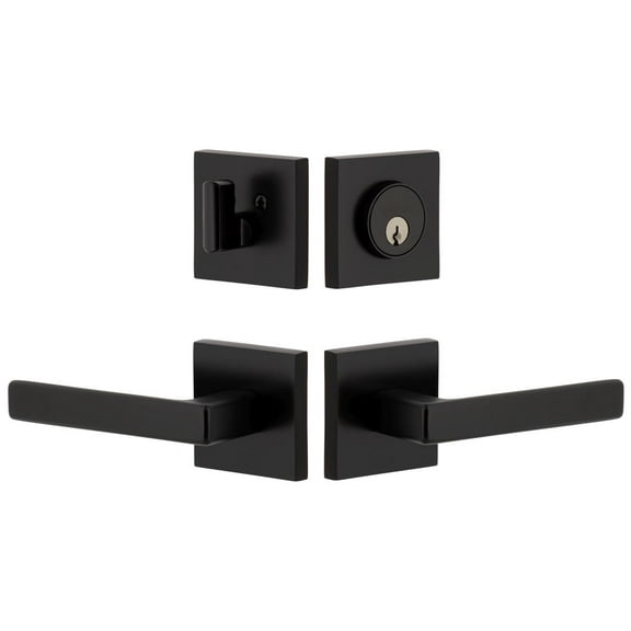 Viaggio Qadlus_Combo_234_Lh Quadrato Left Handed Solid Brass Single Cylinder Keyed Entry