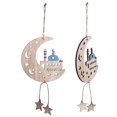 thumbnail image 2 of Adornos colgantes de madera Eid, 2 piezas Luna Eid colgante Luna Eid colgante decoración colgante artesanías construidas para profesionales Jadeshay A, 2 of 8