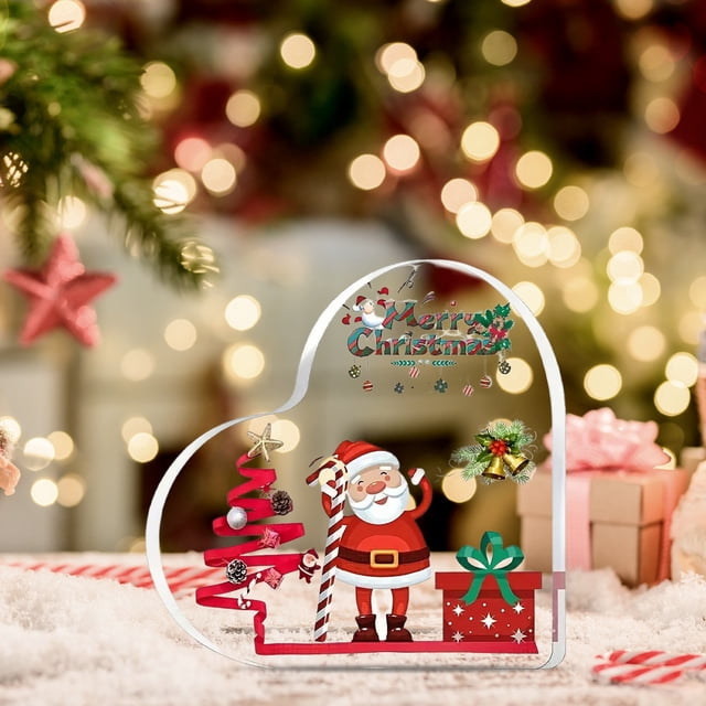 Acrylic Standing Ornament Ornament Crafts Stand Christmas Gifts