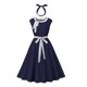 thumbnail image 1 of Vestido de Verano de Manga Corta para las Mujeres Corbata de Cremallera Impresa Casual Vestido sin Mangas Grande Del Doblado, Estilo de Vendaje de Poliéster, Lavado a Mano, 1 of 4